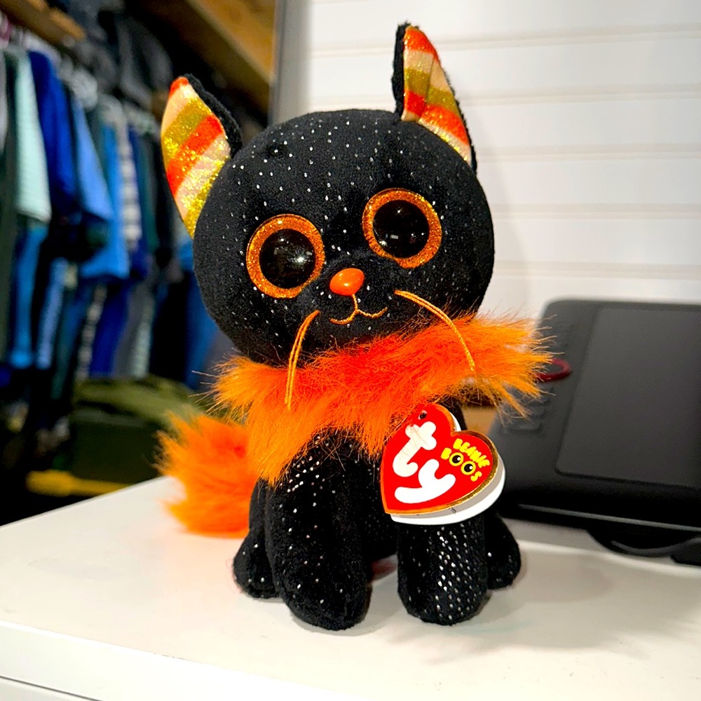 Beanie Boos Cat Morticia October 20 birthday